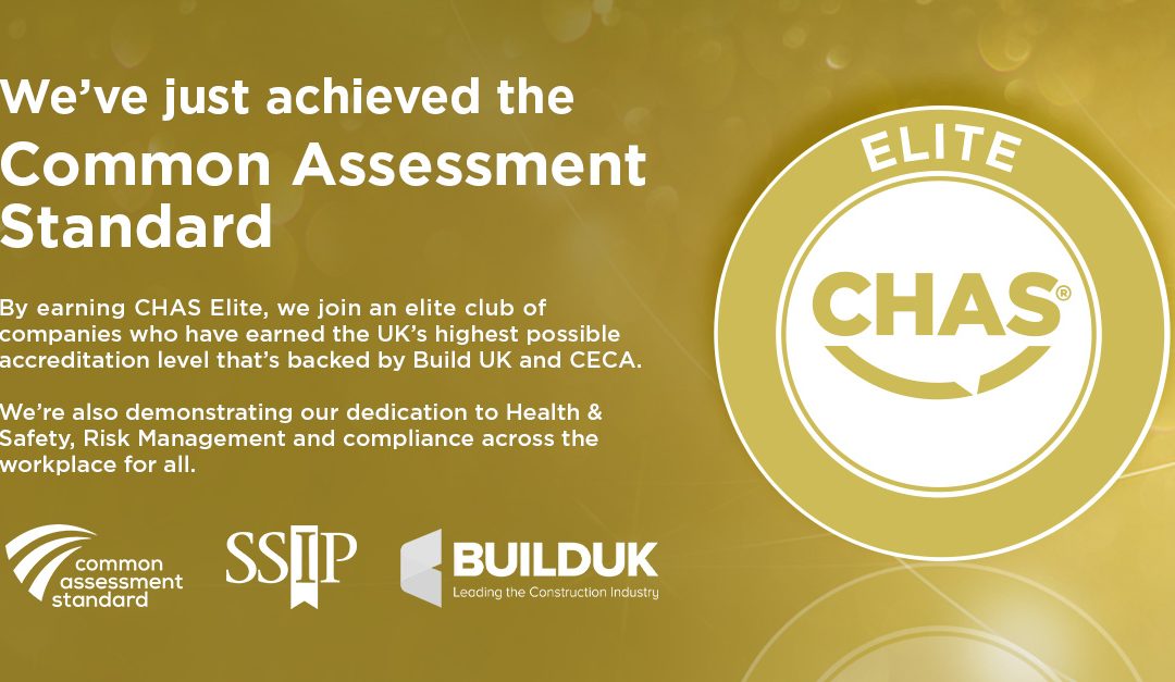 We are proud to announce that we are now accredited by CHAS!